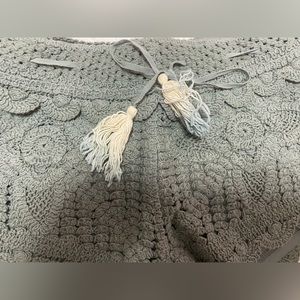 Surf Gypsy boho olive color Tassel Crochet Shorts Size Small NWT